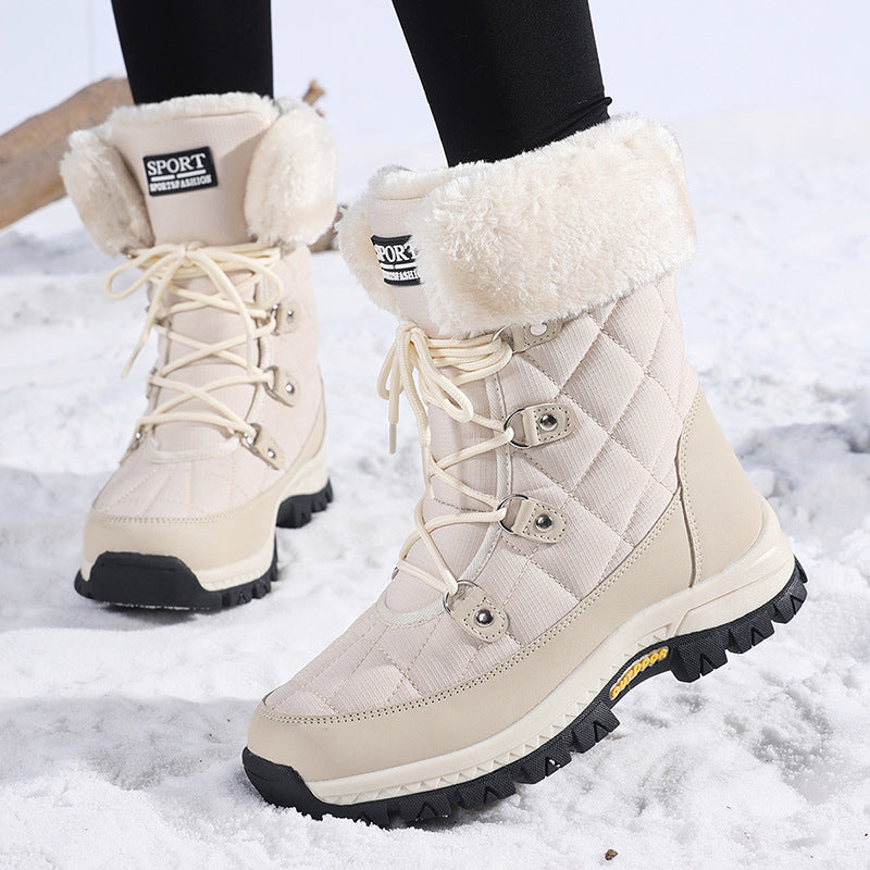 Damen Winterstiefel mit rutschfester Sohle und warmem Innenfutter Heidi-Mode