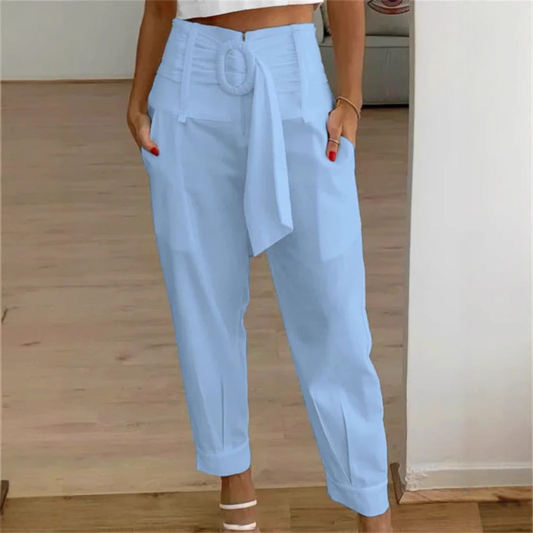 Damen Modische Culotte mit eleganter Schleifenoption Heidi-Mode