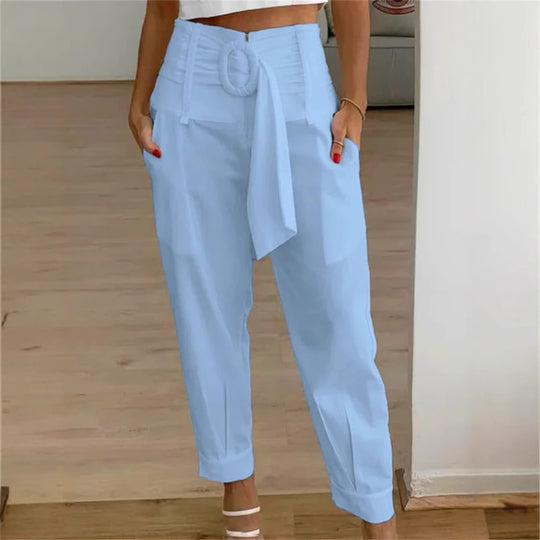 Damen Modische Culotte mit eleganter Schleifenoption Heidi-Mode