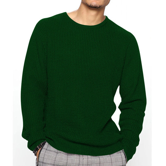 Herren Grobstrickpullover mit modernem Schnitt und kuscheligem Innenfutter Heidi-Mode