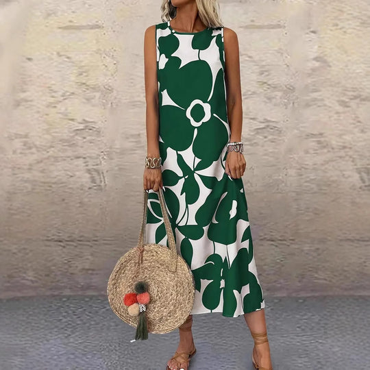Damen Maxikleid mit floralem Muster Heidi-Mode