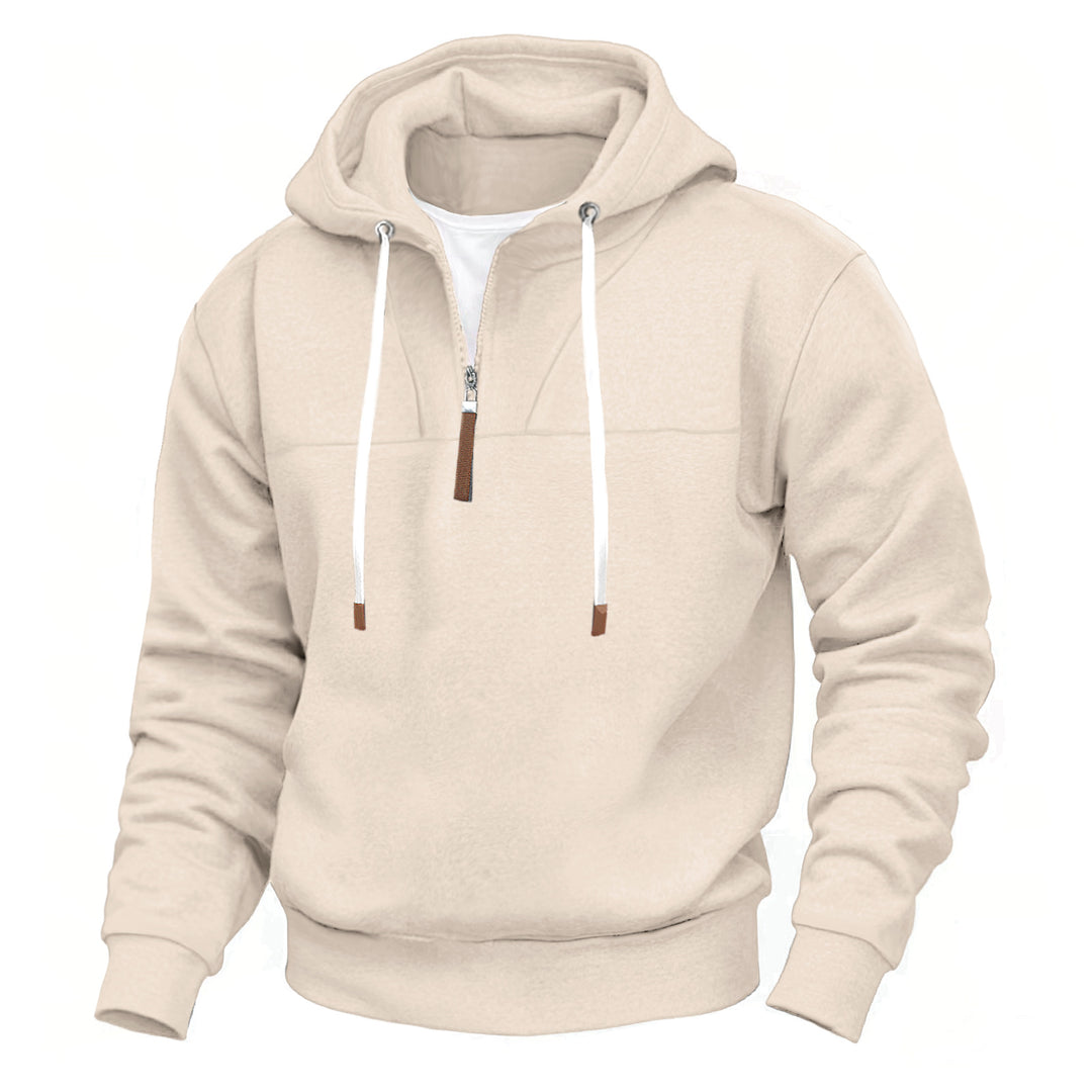 Herren Kapuzenpullover mit praktischer Reißverschlussöffnung und modernem Design Heidi-Mode