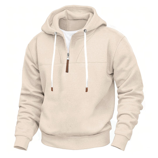 Herren Kapuzenpullover mit praktischer Reißverschlussöffnung und modernem Design Heidi-Mode