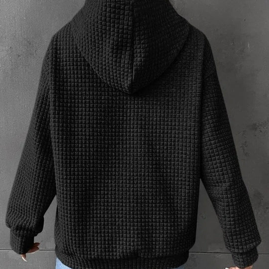 Damen Kapuzensweatshirt mit strukturiertem Design Heidi-Mode
