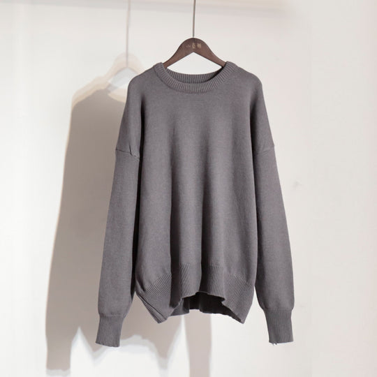 Damen Bequemer Oversized Pullover aus hochwertigem Strick Heidi-Mode