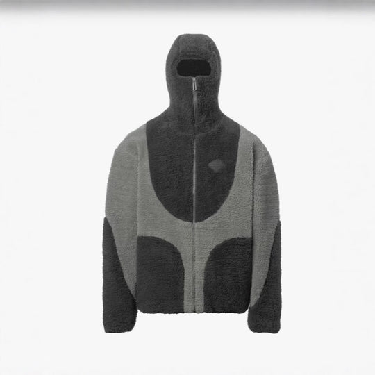 Damen Fleecejacke mit hohem Kragen und praktischen Reißverschlusstaschen Heidi-Mode