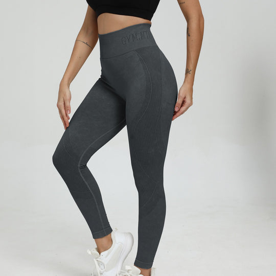 Damen Hochwertige Sportleggings mit hohem Bund Heidi-Mode