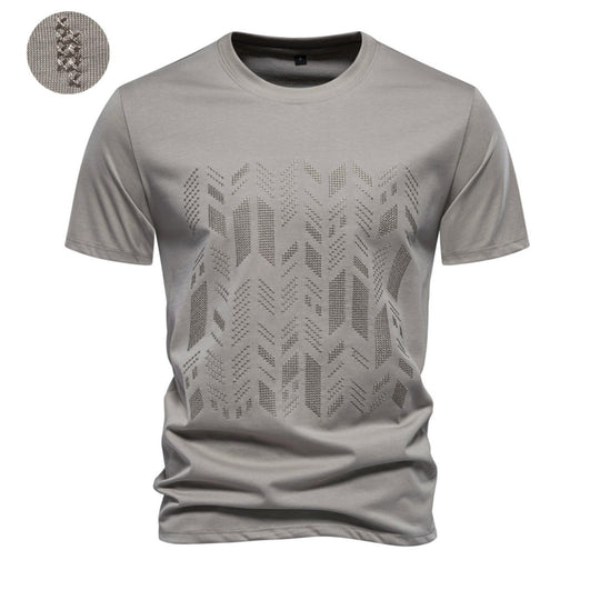 Herren T-Shirt mit innovativem Strukturdesign Heidi-Mode