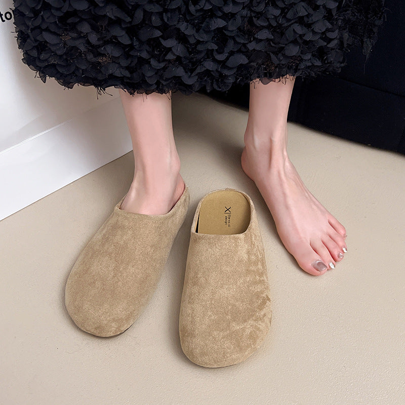 Damen elegante Hausschuhe aus weichem Material mit rutschfester Sohle Heidi-Mode