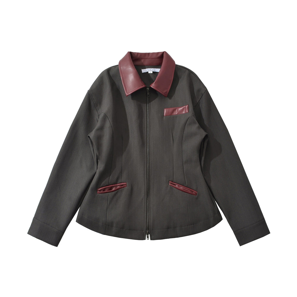 Damen modische kurz geschnittene Jacke mit details Heidi-Mode