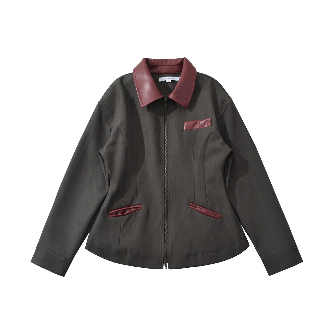 Damen modische kurz geschnittene Jacke mit details Heidi-Mode