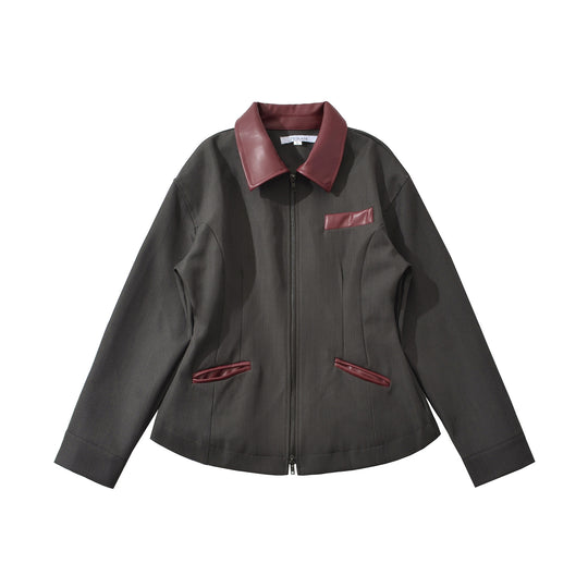 Damen modische kurz geschnittene Jacke mit details Heidi-Mode