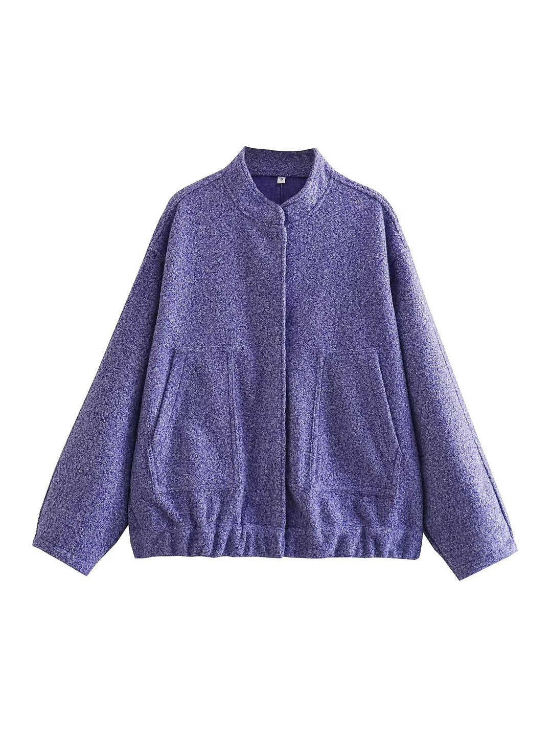 Damen Übergangsjacke mit modernem Stoffmix und praktischen Taschen Heidi-Mode