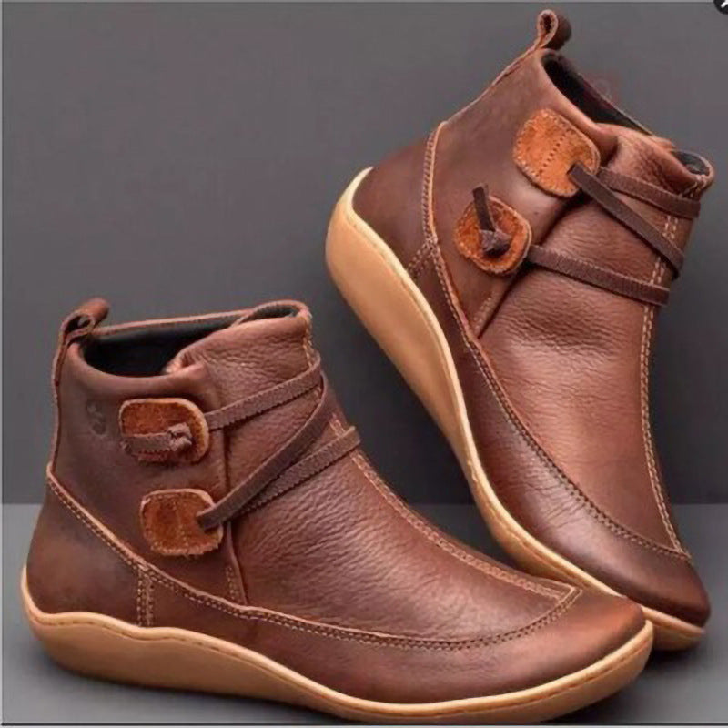 Damen Halbleisten-Stiefel Heidi-Mode