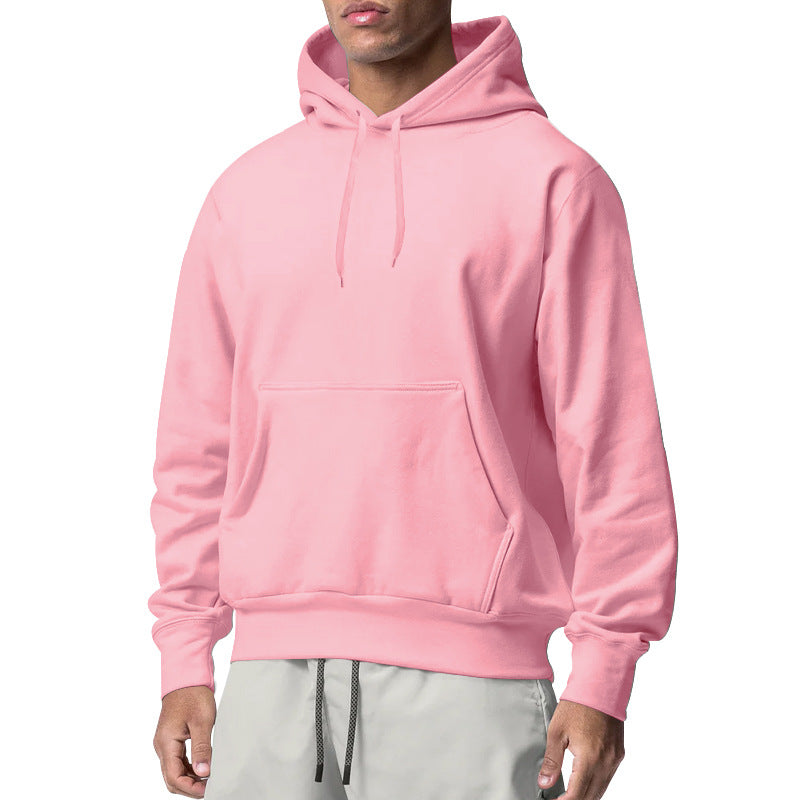 Herren Kapuzenpullover aus komfortablem Sweatstoff mit praktischer Kängurutasche Heidi-Mode