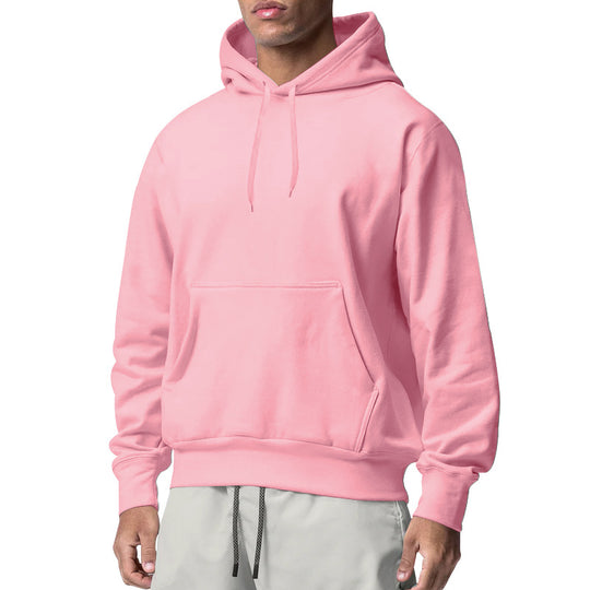 Herren Kapuzenpullover aus komfortablem Sweatstoff mit praktischer Kängurutasche Heidi-Mode