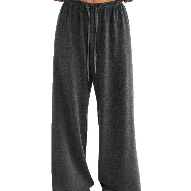 Damen weit geschnittene Freizeit-Hose mit bequemer Taille Heidi-Mode