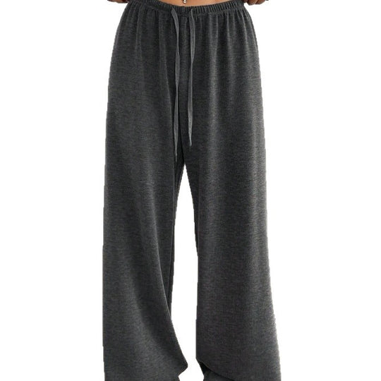 Damen weit geschnittene Freizeit-Hose mit bequemer Taille Heidi-Mode