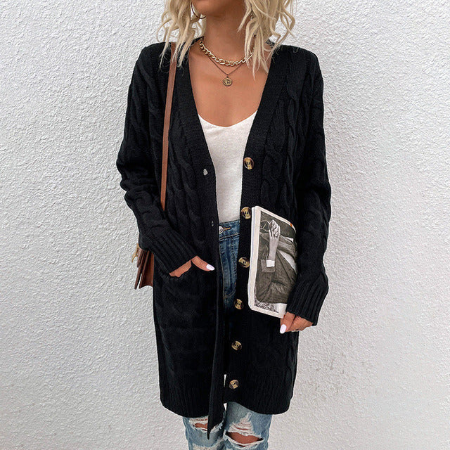 Heidi-Mode | Lang Damesvest Casual En Comfortabel