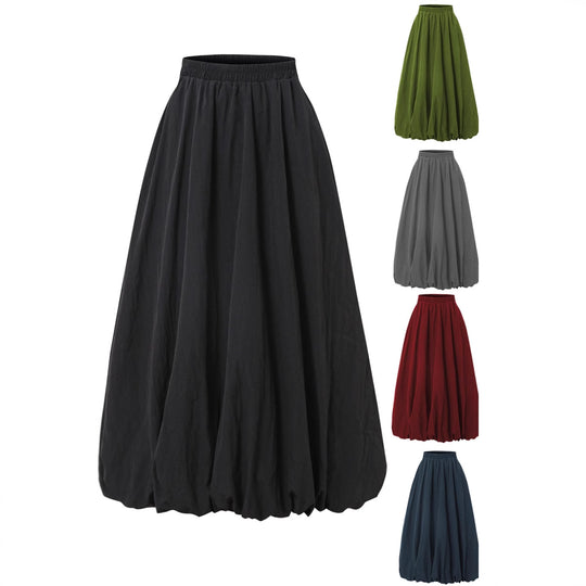 Damen luftiger Midirock Heidi-Mode