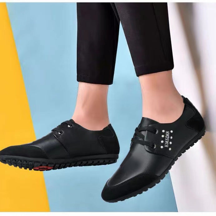 Herren Sleek Casual Leder Sneakers mit verbessertem Komfort Heidi-Mode