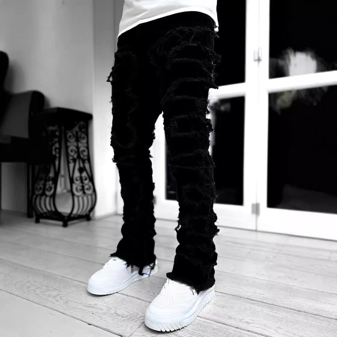 Herren ripped Jeans im urbanen Stil Heidi-Mode