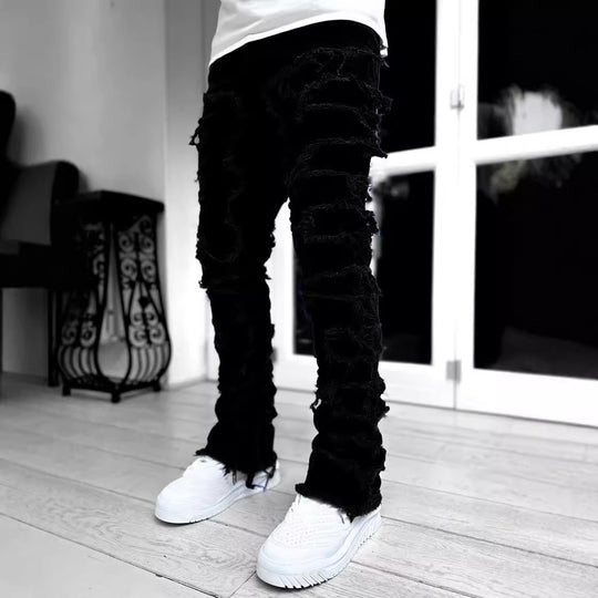 Herren ripped Jeans im urbanen Stil Heidi-Mode