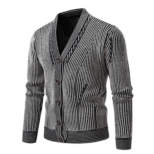 Herren Strickjacke mit strukturiertem Design Heidi-Mode