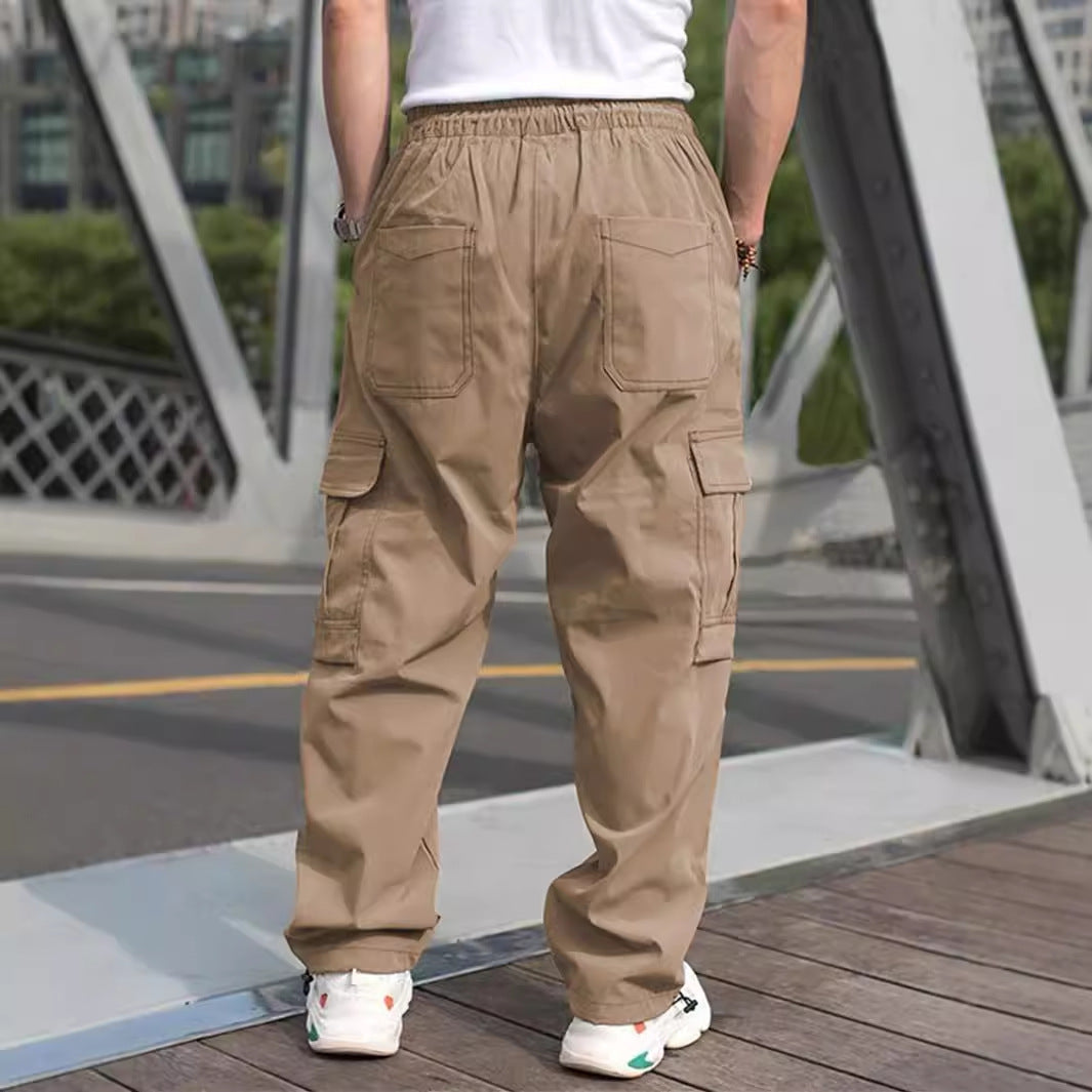 Herren Cargo-Hose mit vielen funktionalen Taschen und lockerer Passform Heidi-Mode