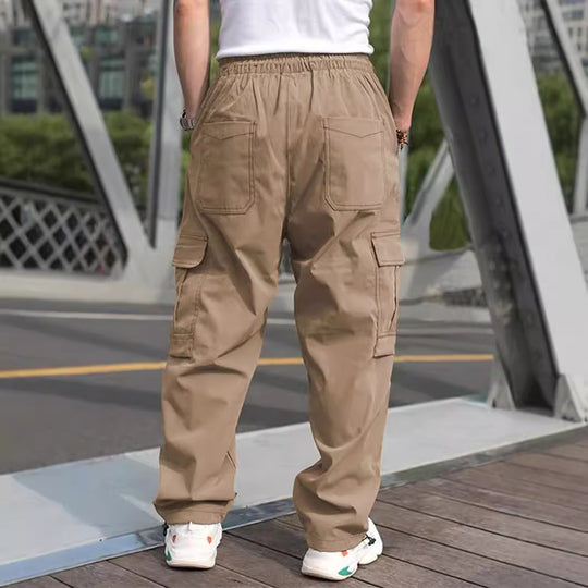 Herren Cargo-Hose mit vielen funktionalen Taschen und lockerer Passform Heidi-Mode