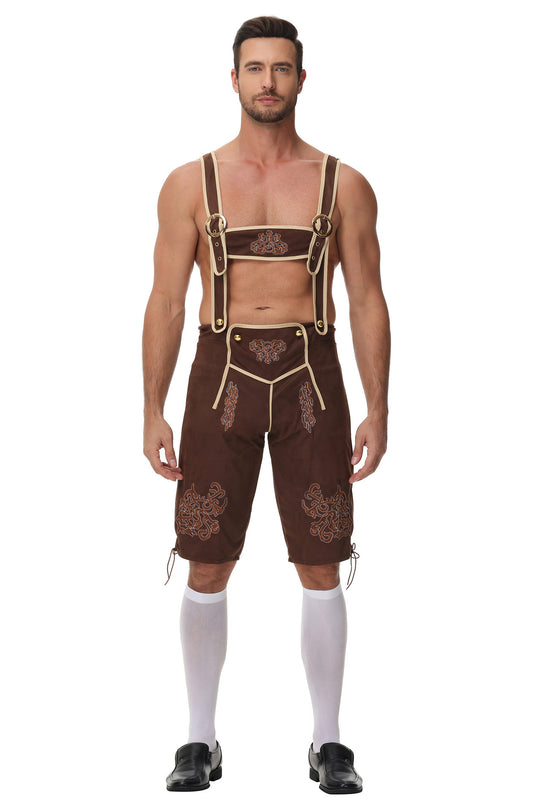Herren Trachtenkurzanzug mit aufwendiger Stickerei und modernen Akzenten Heidi