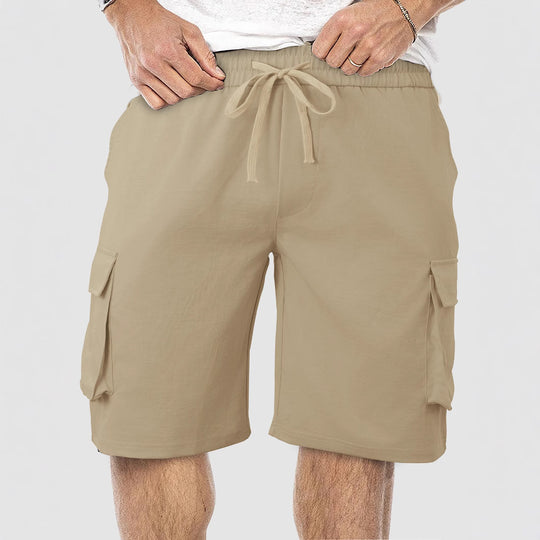 Herren Cargo-Shorts mit praktischen Seitentaschen und verstellbarem Bund Heidi-Mode
