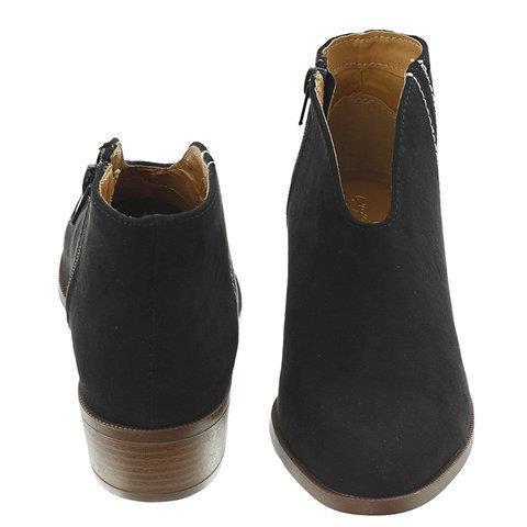 Damen Ankle Boots mit modischem Leopardenmuster und praktischem Reißverschluss Heidi-Mode