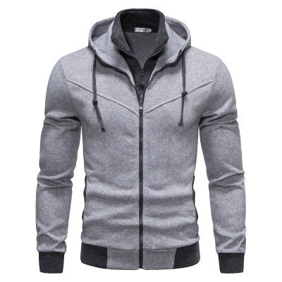 Herren sportliche Kapuzenjacke mit modernem Schnitt und praktischen Reißverschlusstaschen Heidi-Mode