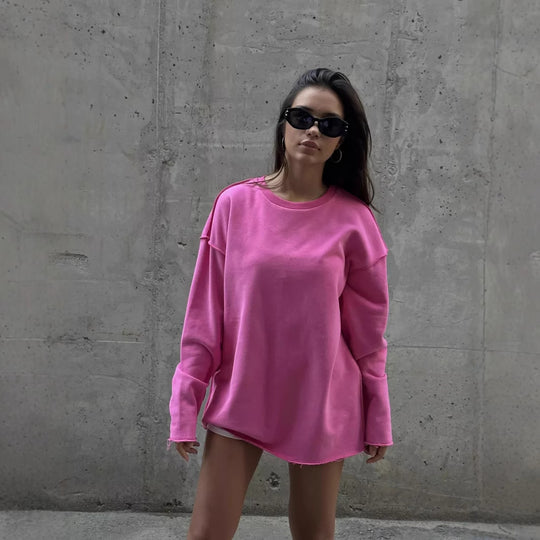 Damen Oversized Sweatshirt Heidi-Mode