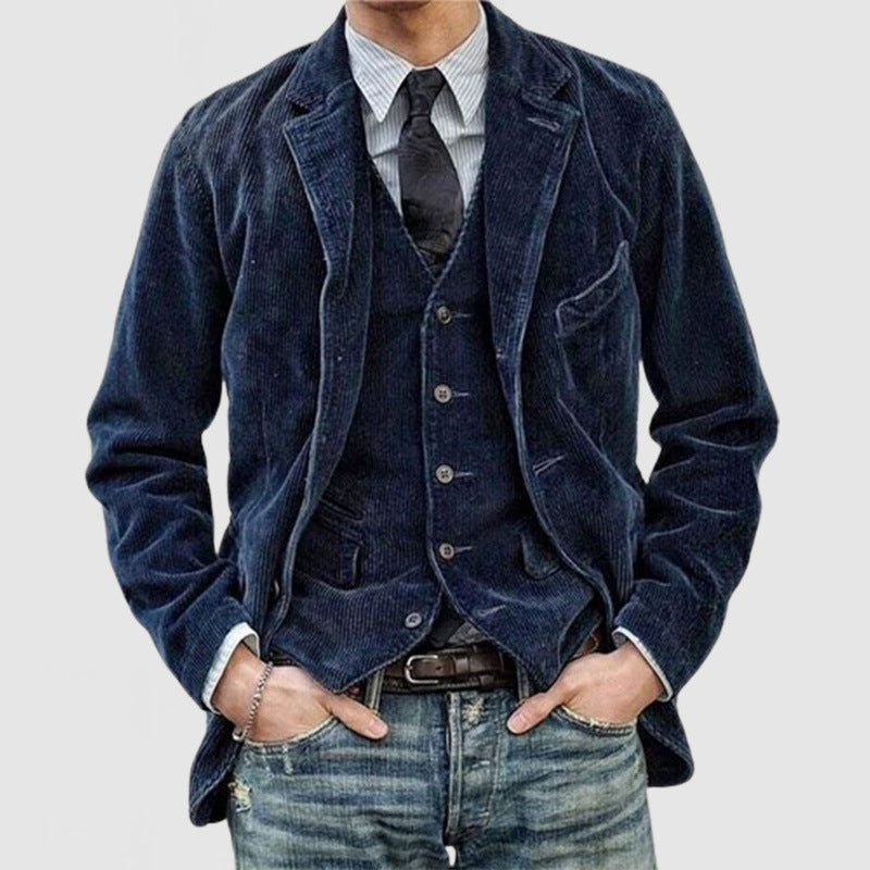 Herren Cordblazer mit modernem Schnitt Heidi-Mode