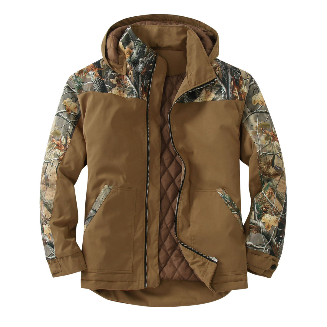 Damen wetterfeste Outdoorjacke mit vielseitigem Camouflage-Design Heidi-Mode