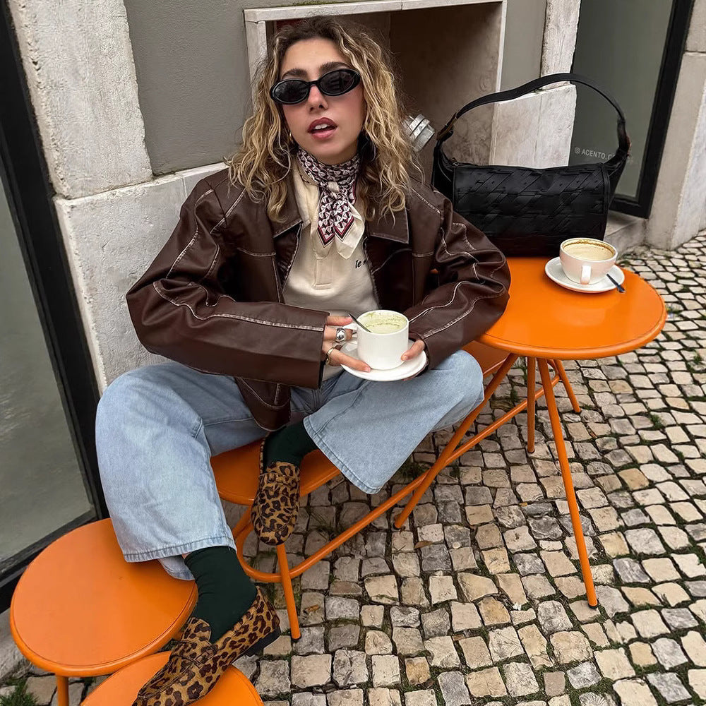 Damen Bikerjacke Heidi-Mode