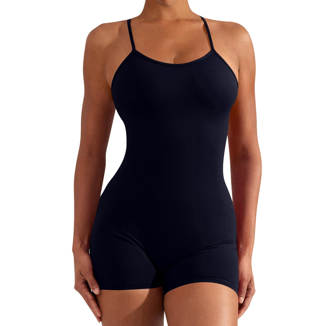 Damen Sportlicher Einteiler für Fitness und Schwimmen Heidi-Mode