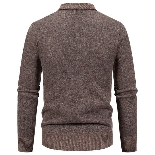 Herren stilvolle Strickjacke mit modernem Karomuster und praktischen Taschen Heidi-Mode