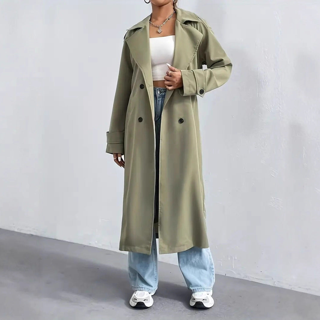 Damen Trenchcoat mit modernem Schnitt von Heidi-Mode
