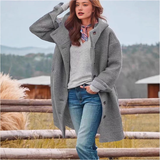 Damen Oversized Wollmantel Heidi-Mode