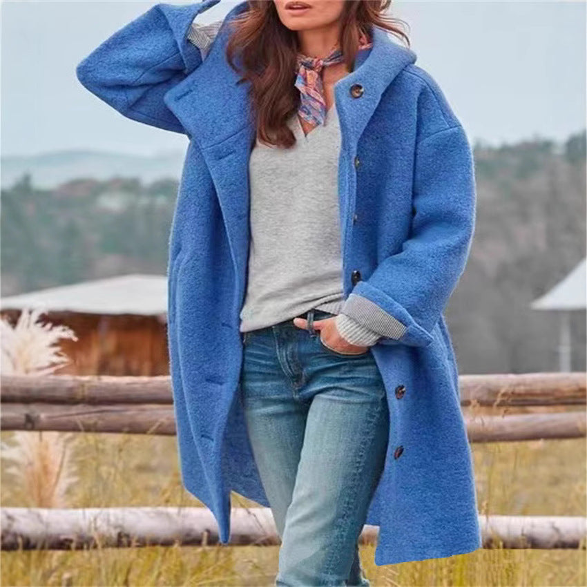 Damen stylischer und komfortabler Übermantel mit großzügigem Schnitt Heidi-Mode