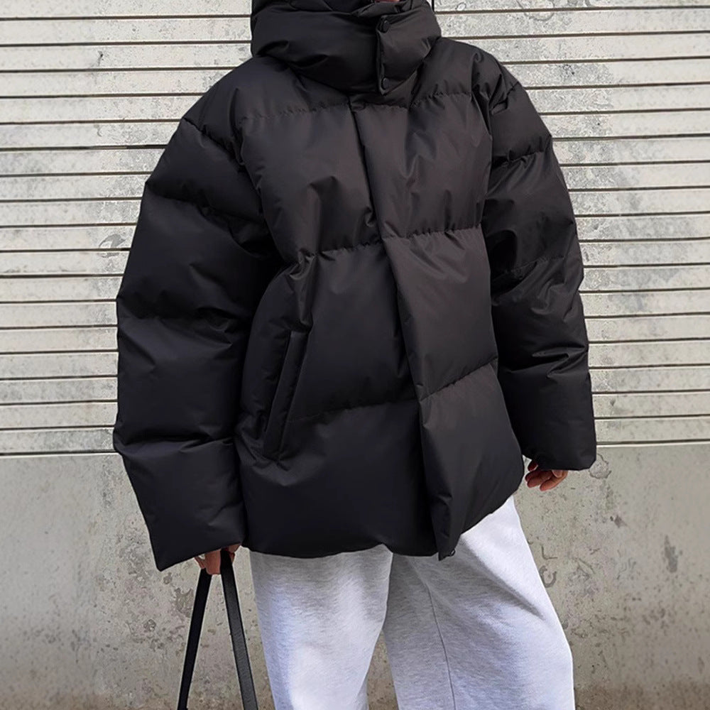 Damen Pufferjacke mit hohem Kragen und seitlichen Eingrifftaschen Heidi-Mode