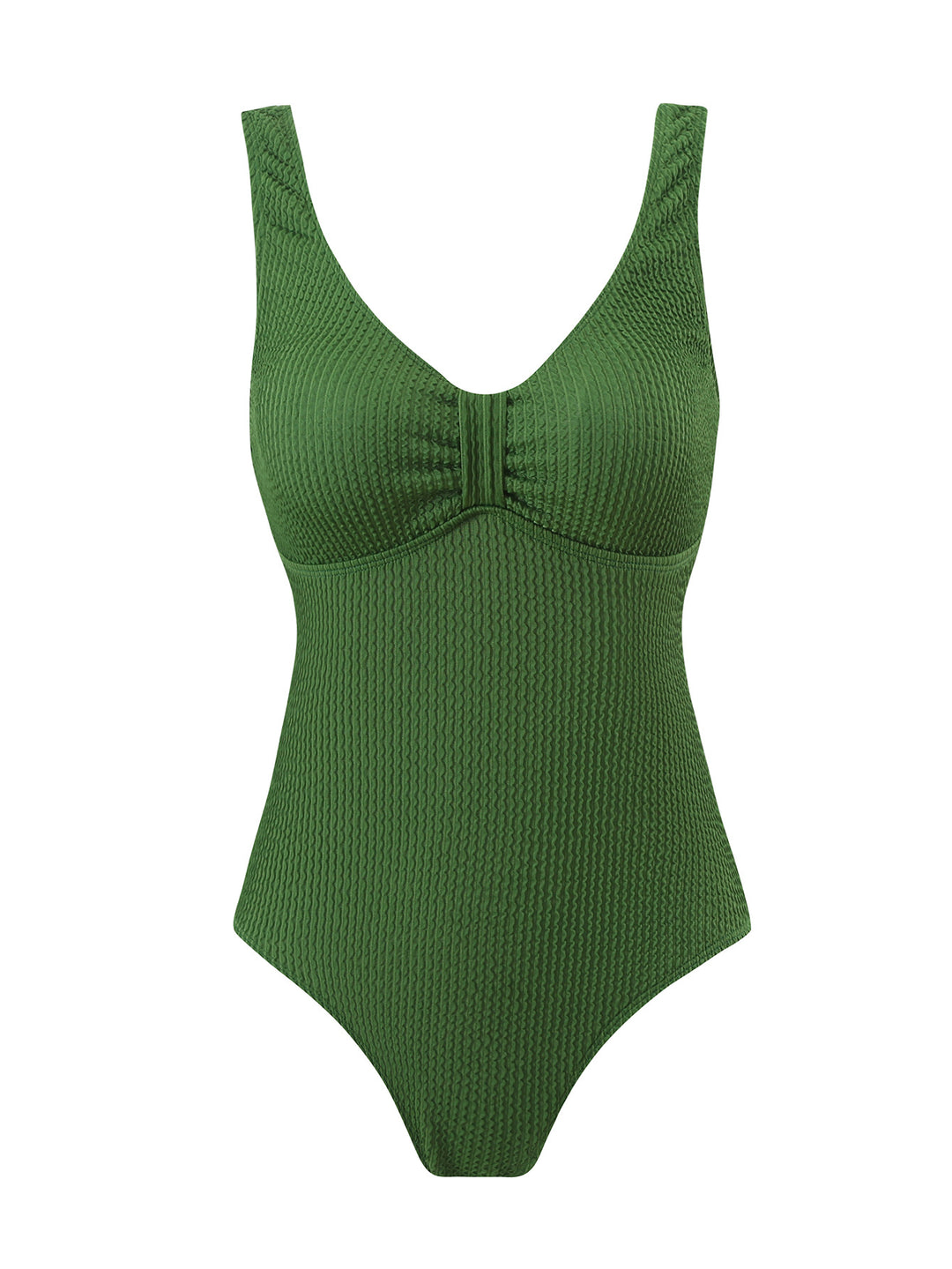Damen Badeanzug mit strukturiertem Design Heidi-Mode