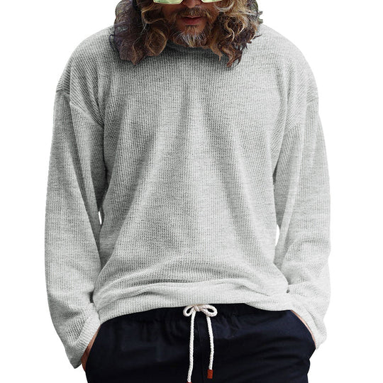 Herren Lässiges Langarmshirt aus atmungsaktivem Strukturstoff Heidi-Mode