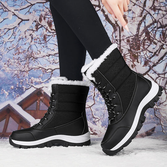 Heidi-Mode - Heringe Winter Flach Weich Warm Schnee Stiefel für Frauen