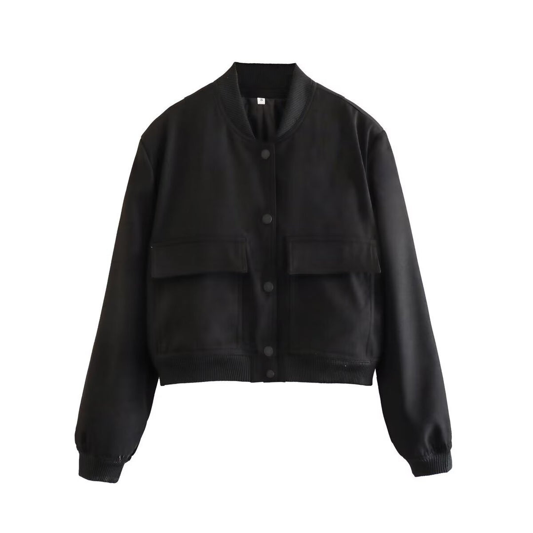 Damen modische Utility-Jacke mit praktischen Taschen und edlem Schnitt Heidi-Mode