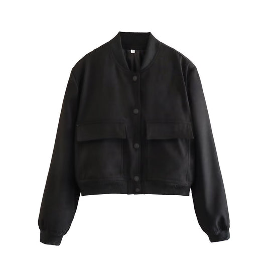 Damen modische Utility-Jacke mit praktischen Taschen und edlem Schnitt Heidi-Mode