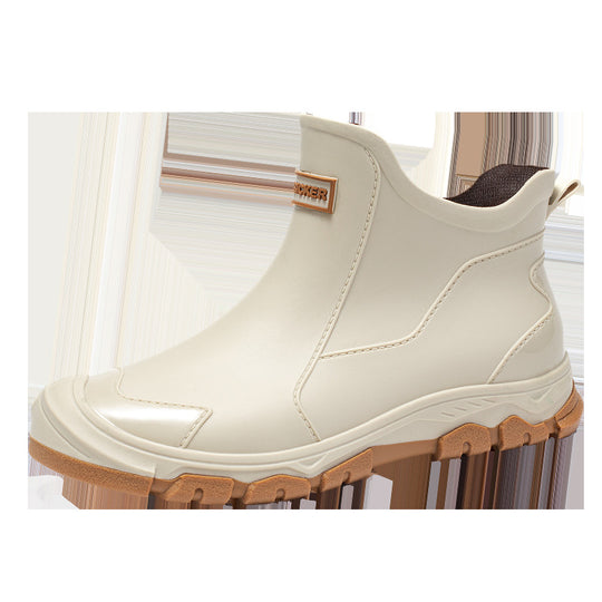 Herren wasserdichte Gummistiefel mit rutschfester Sohle und flexiblem Einstieg Heidi-Mode